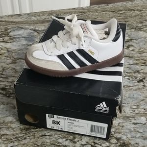 Adidas Sambas (white) - toddler